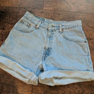 Levi's high waisted shorts